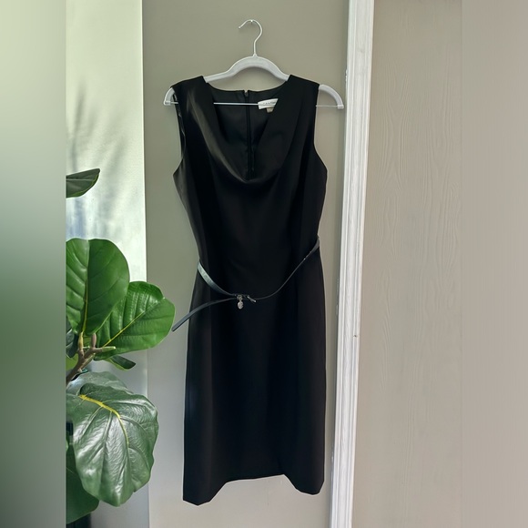 Calvin Klein Black Dress with belt - Picture 2 of 11